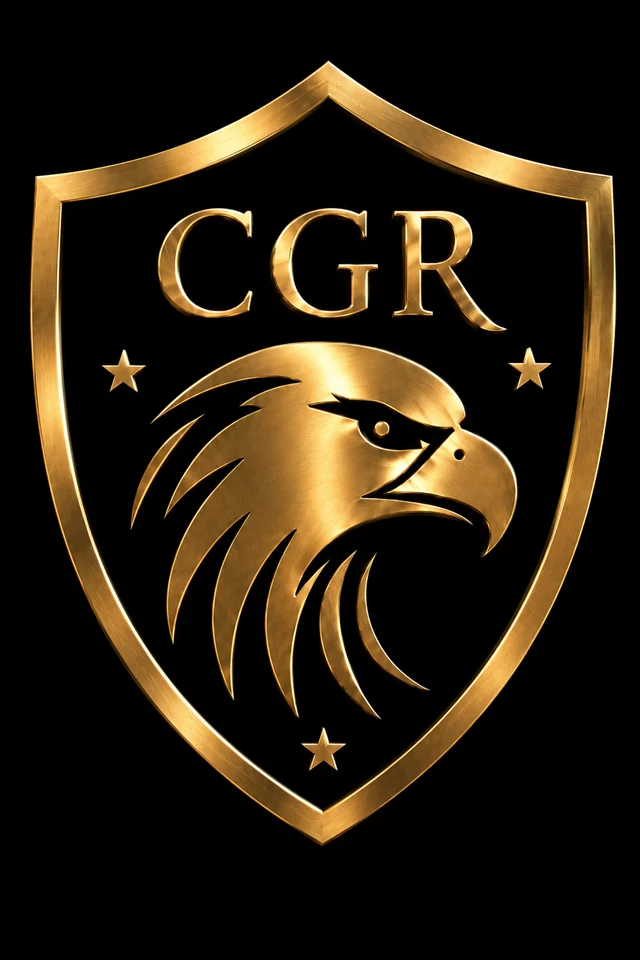 Detailed three-star Citizens Gold Reserve eagle and shield emblem on the Buyer’s Guide cover
