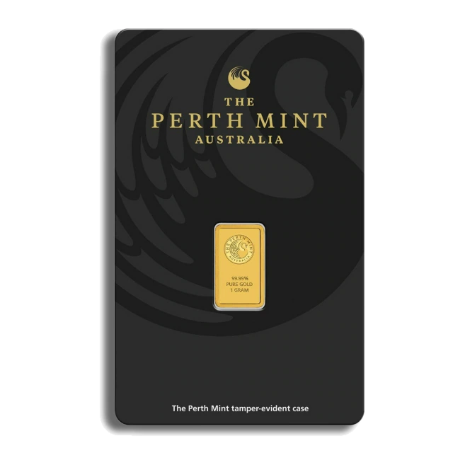 1 Gram Gold Bar — Perth Mint (In Assay) — representative image
