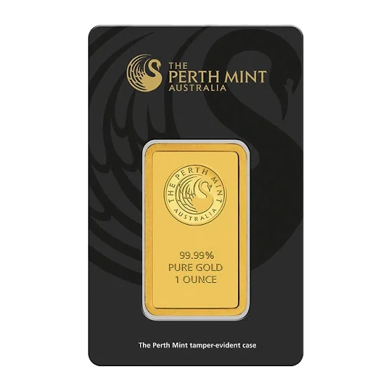 1 Ounce Gold Bar — Perth Mint (Black Assay Card) — representative image