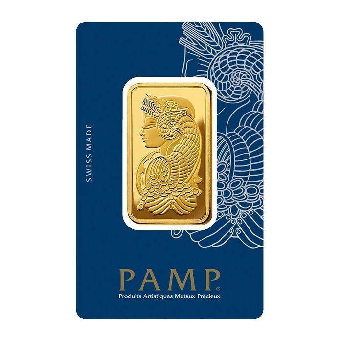 1 Ounce PAMP Lady Fortuna Gold Bar (In Assay) — representative image