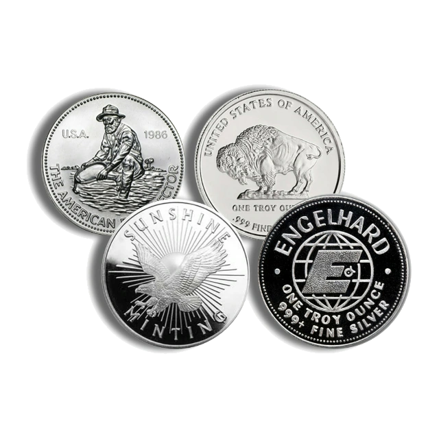 1 Ounce Silver Round — Design Varies, Secondary Market — representative image