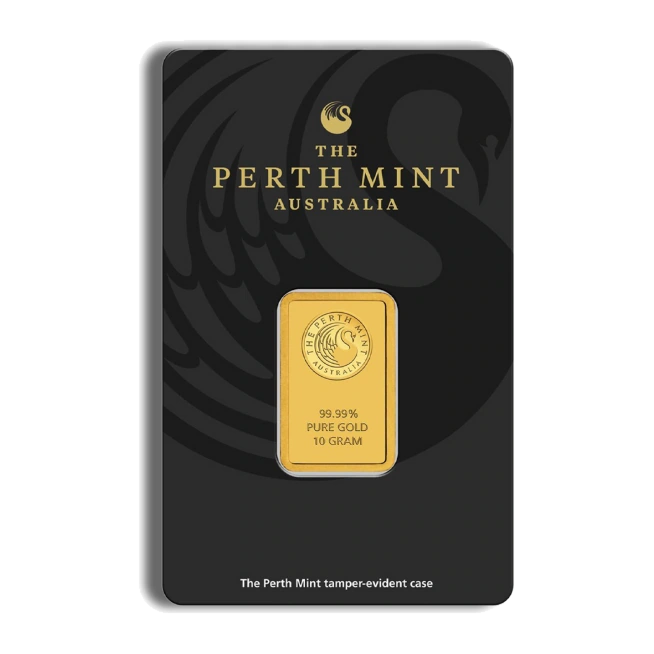 10 Gram Gold Bar — Perth Mint (In Assay) — representative image