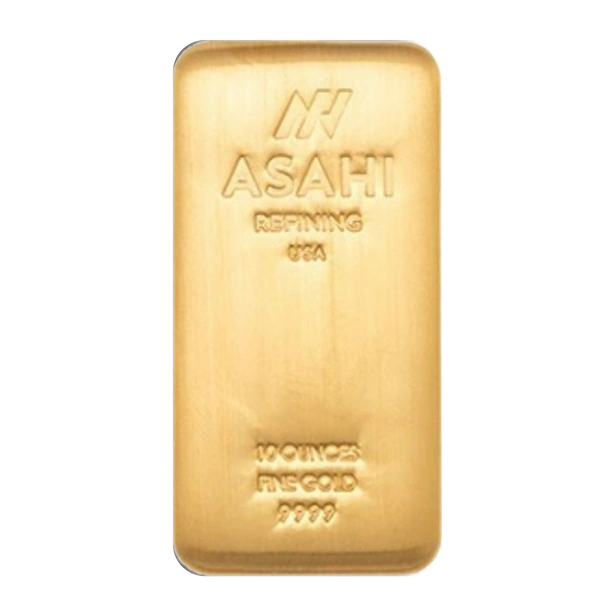 10 Ounce Gold Bar — Asahi Refining (Cast) — representative image