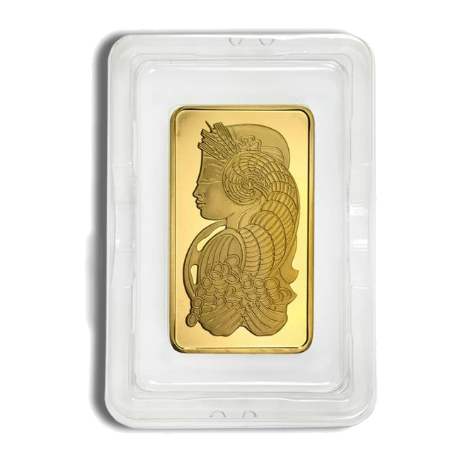 10 Ounce Gold Bar — PAMP Fortuna (In Assay) — representative image