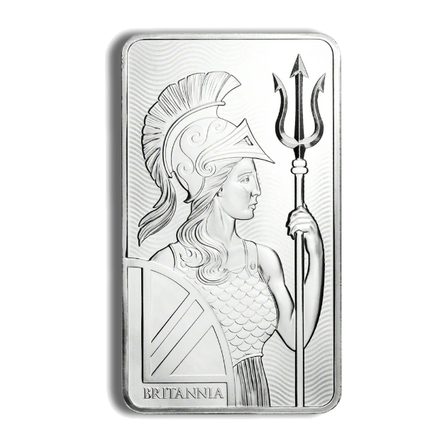 10 Ounce Royal Mint Britannia Silver Bar — representative image