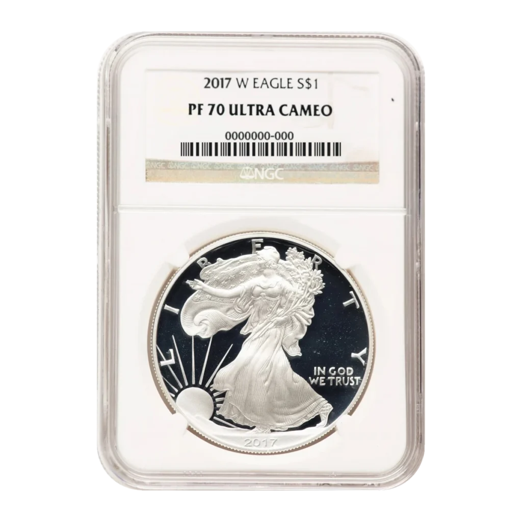 2017-W American Eagle One Ounce Silver Proof Coin — Proof 70 — representative image