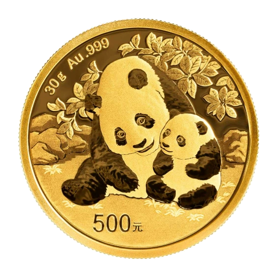 2024 China 30 Gram Gold Panda Bullion Coin — representative image