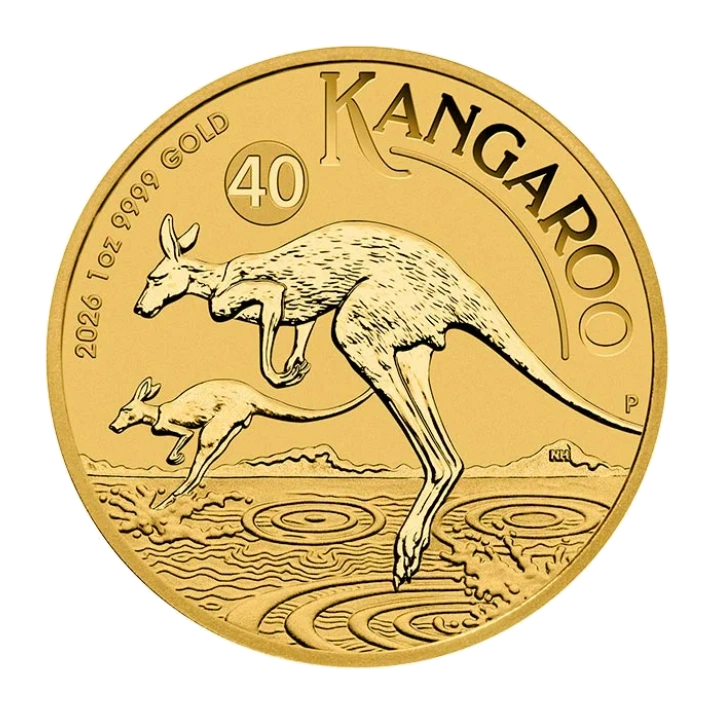 2026 Australian Gold Kangaroo 1 Ounce Bullion Coin — representative image
