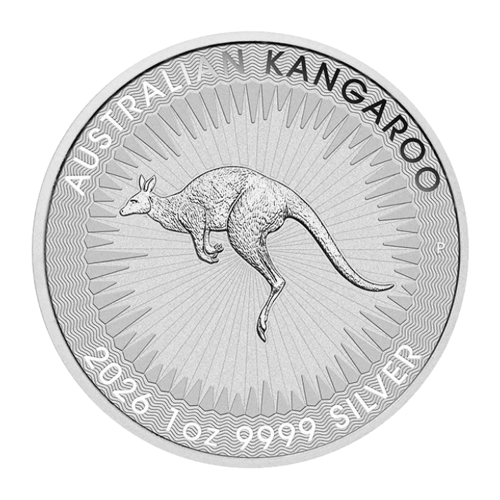 2026 Australian Silver Kangaroo 1 Ounce Bullion Coin — representative image
