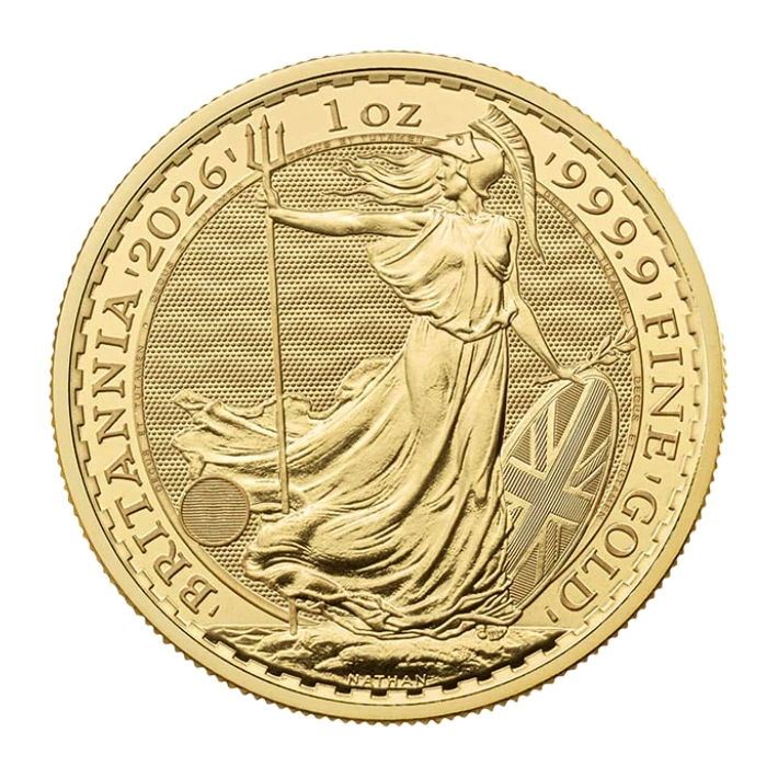 2026 Britannia Gold 1 Ounce Bullion Coin — representative image