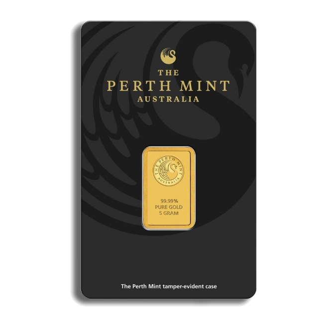 5 Gram Gold Bar — Perth Mint (In Assay) — representative image
