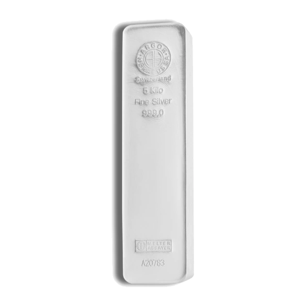 5 Kilogram Silver Bar — Argor-Heraeus — representative image