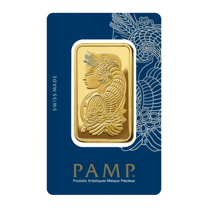 50 Gram Gold Bar — PAMP Fortuna (In Assay) — representative image