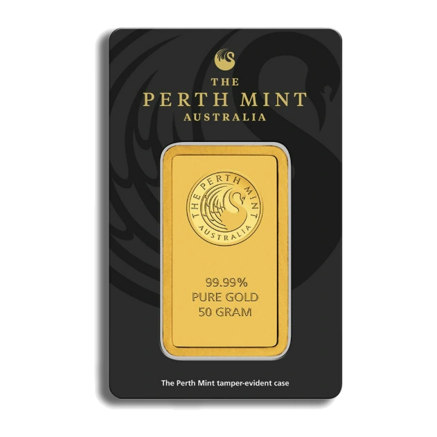 50 Gram Gold Bar — Perth Mint (In Assay) — representative image