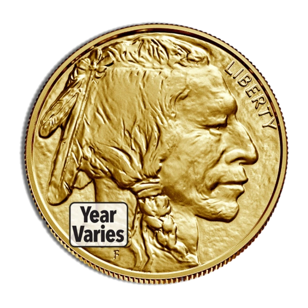 American Buffalo One Ounce Gold Bullion Coin — Year Varies — representative image