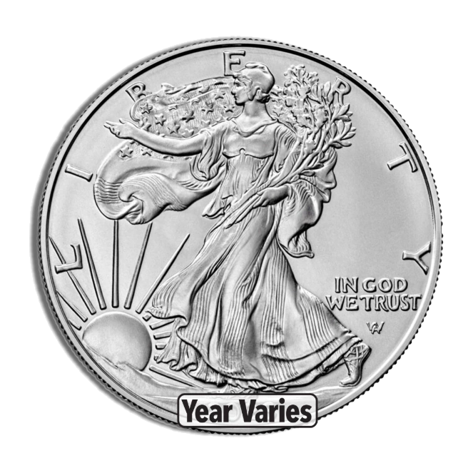 American Eagle One Ounce Silver Bullion Coin — Year Varies — representative image
