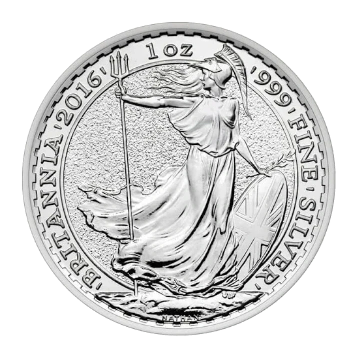 Britannia Silver 1 Ounce Bullion Coin — Year Varies — representative image