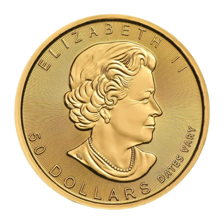 Canadian Gold Maple Leaf 1 Ounce Bullion Coin — Year Varies — obverse, representative image