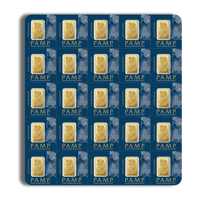 PAMP Gold Multigram — 25 × 1 Gram (In Assay) — representative image