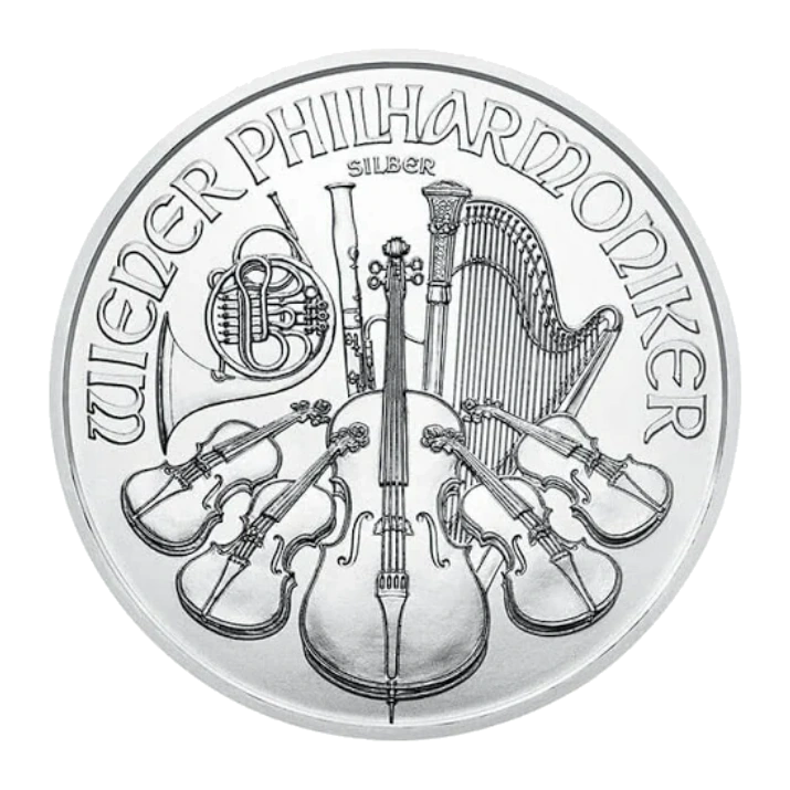 Vienna Philharmonic Silver 1 Ounce Bullion Coin — Year Varies — representative image