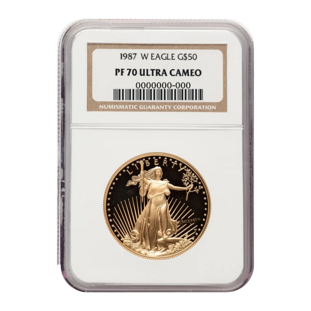 1987 American Eagle One Ounce Gold Proof Coin — Proof 70 — representative image