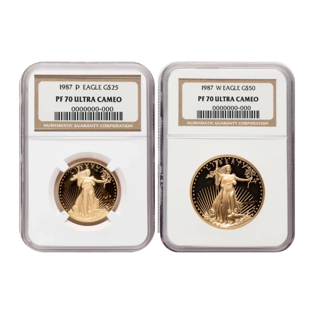 1987 American Eagle Gold Proof Two-Coin Set — Proof 70 — representative image