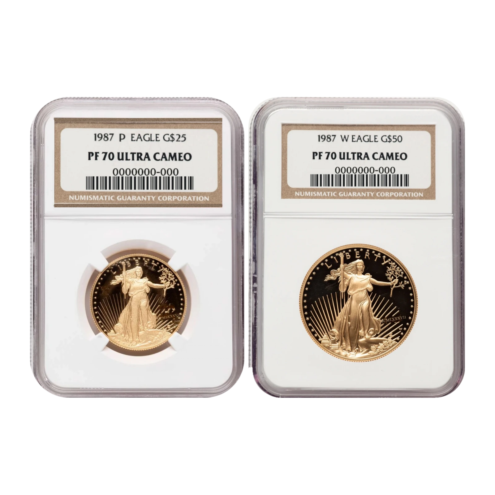 1987 American Eagle Gold Proof Two-Coin Set — Proof 70 — representative image