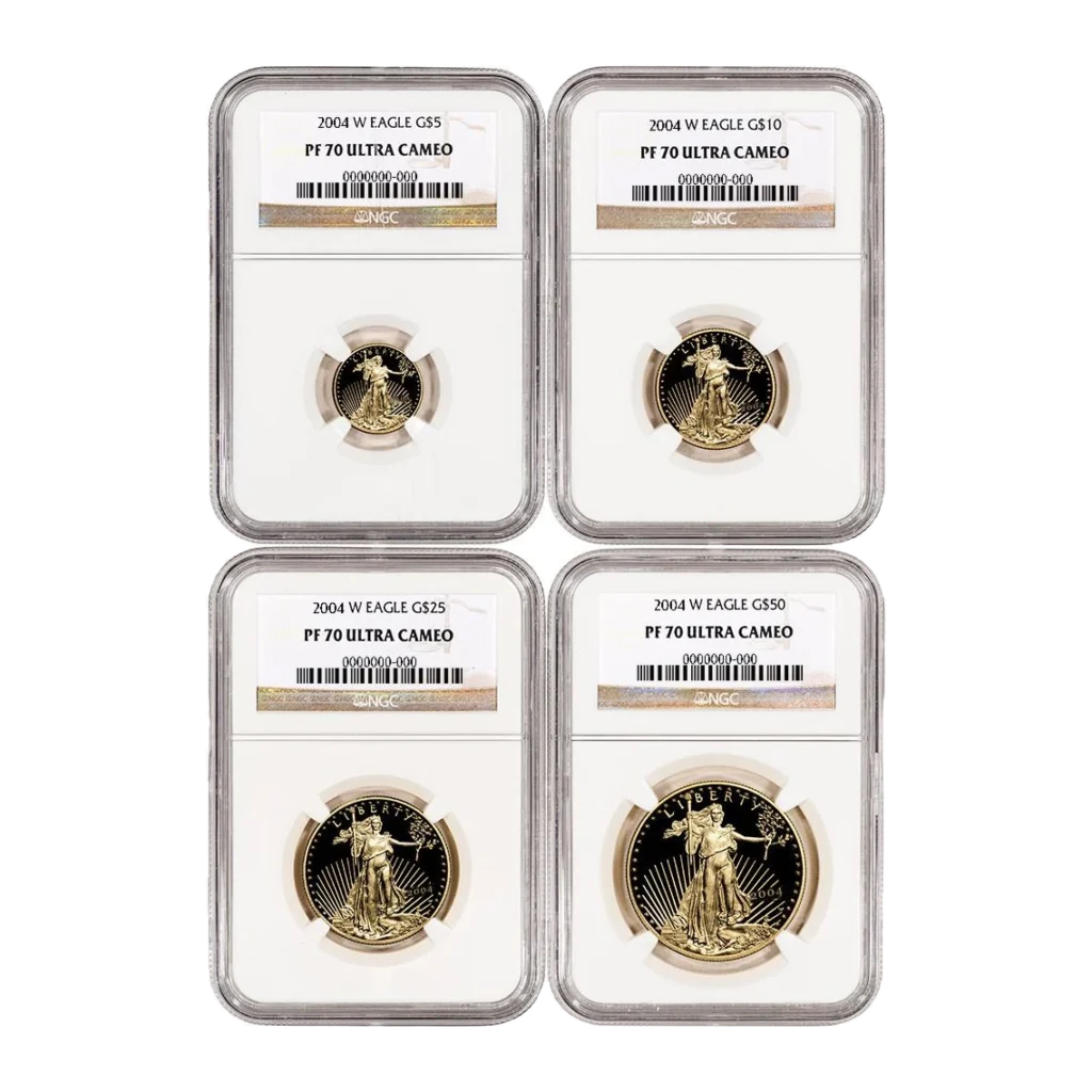2004 American Eagle Gold Proof Four-Coin Set — Proof 70 — representative image