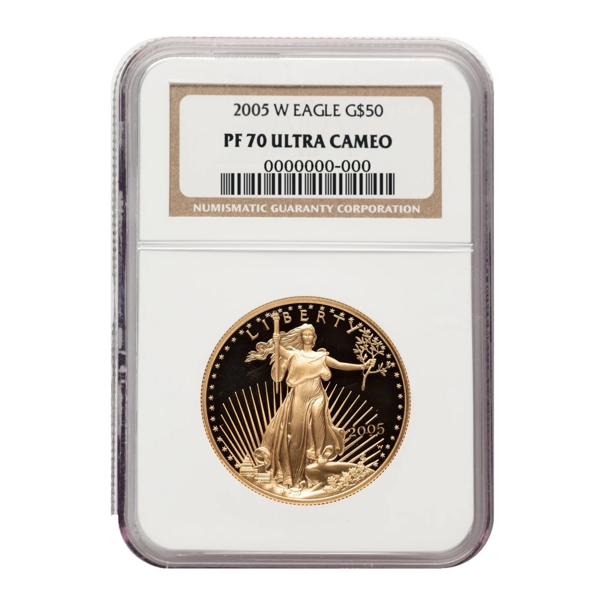 2005 American Eagle One Ounce Gold Proof Coin — Proof 70 — representative image