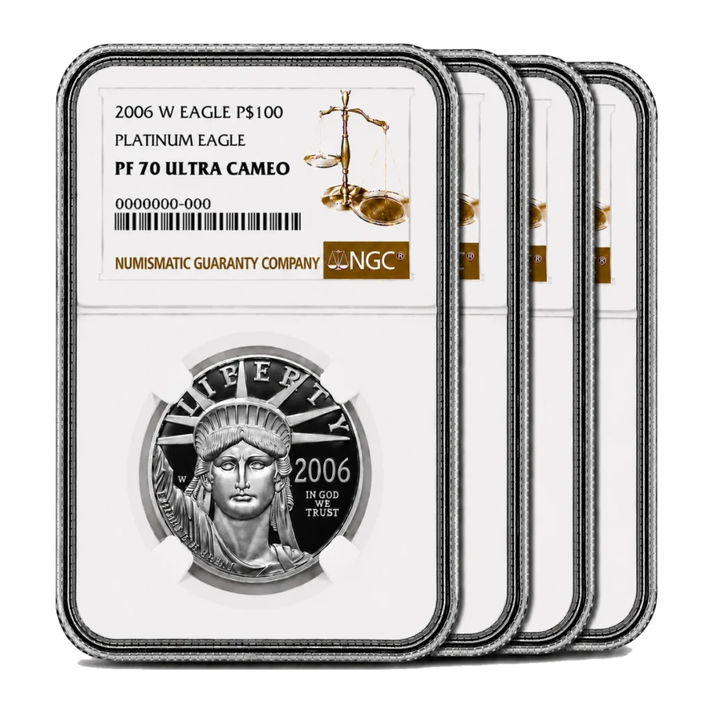 2006 American Eagle Platinum Proof Four-Coin Set — Proof 70 — representative image