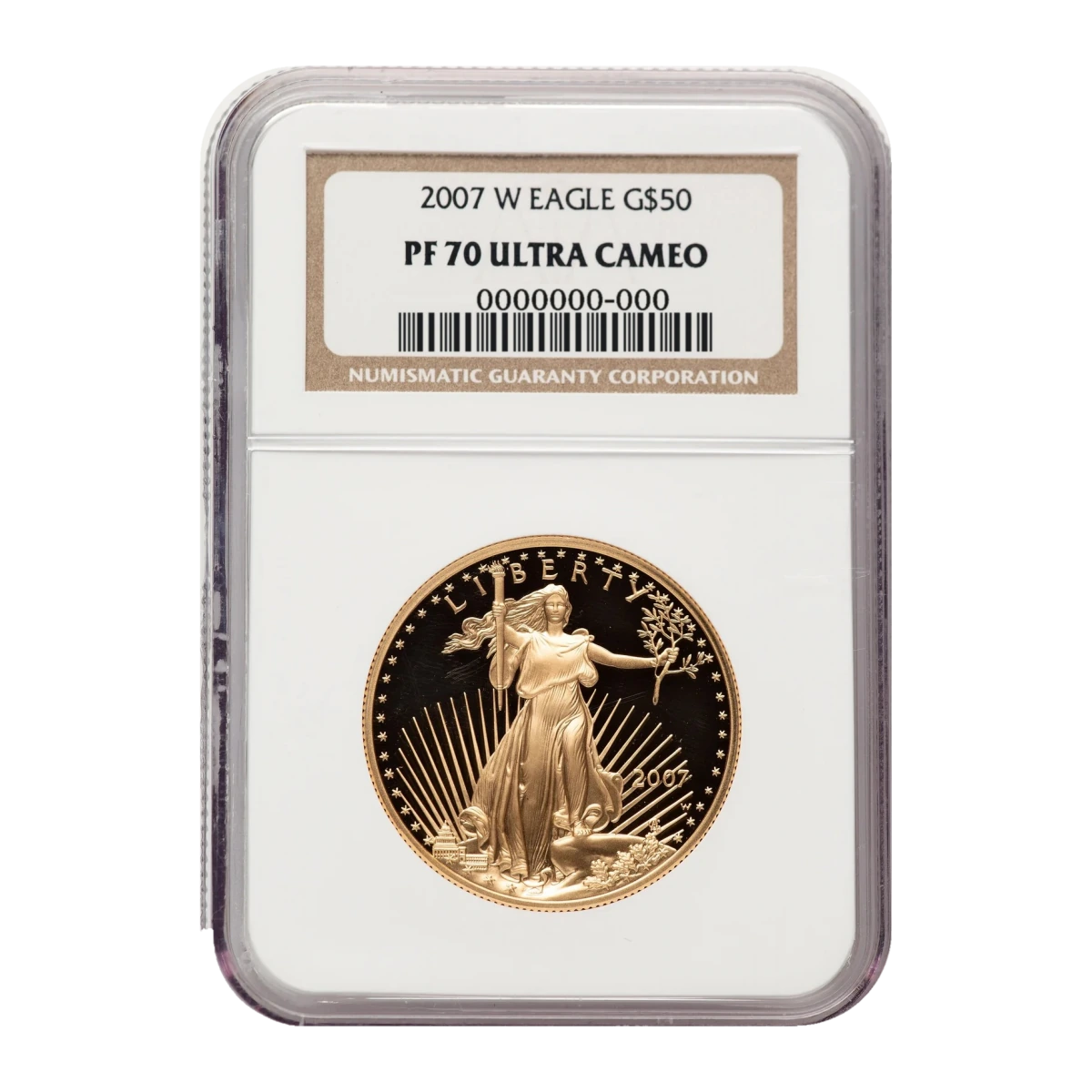 2007 American Eagle One Ounce Gold Proof Coin — Proof 70 — representative image