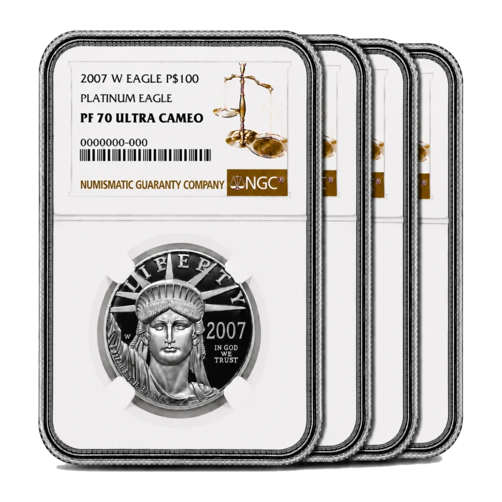 2007 American Eagle Platinum Proof Four-Coin Set — Proof 70 — representative image
