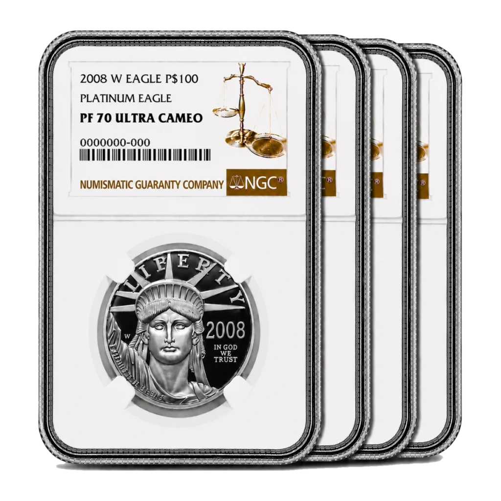 2008 American Eagle Platinum Proof Four-Coin Set — Proof 70 — representative image