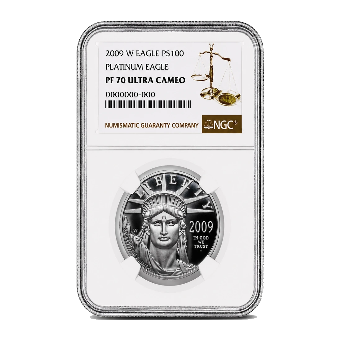 2009 American Eagle One Ounce Platinum Proof Coin — Proof 70 — representative image
