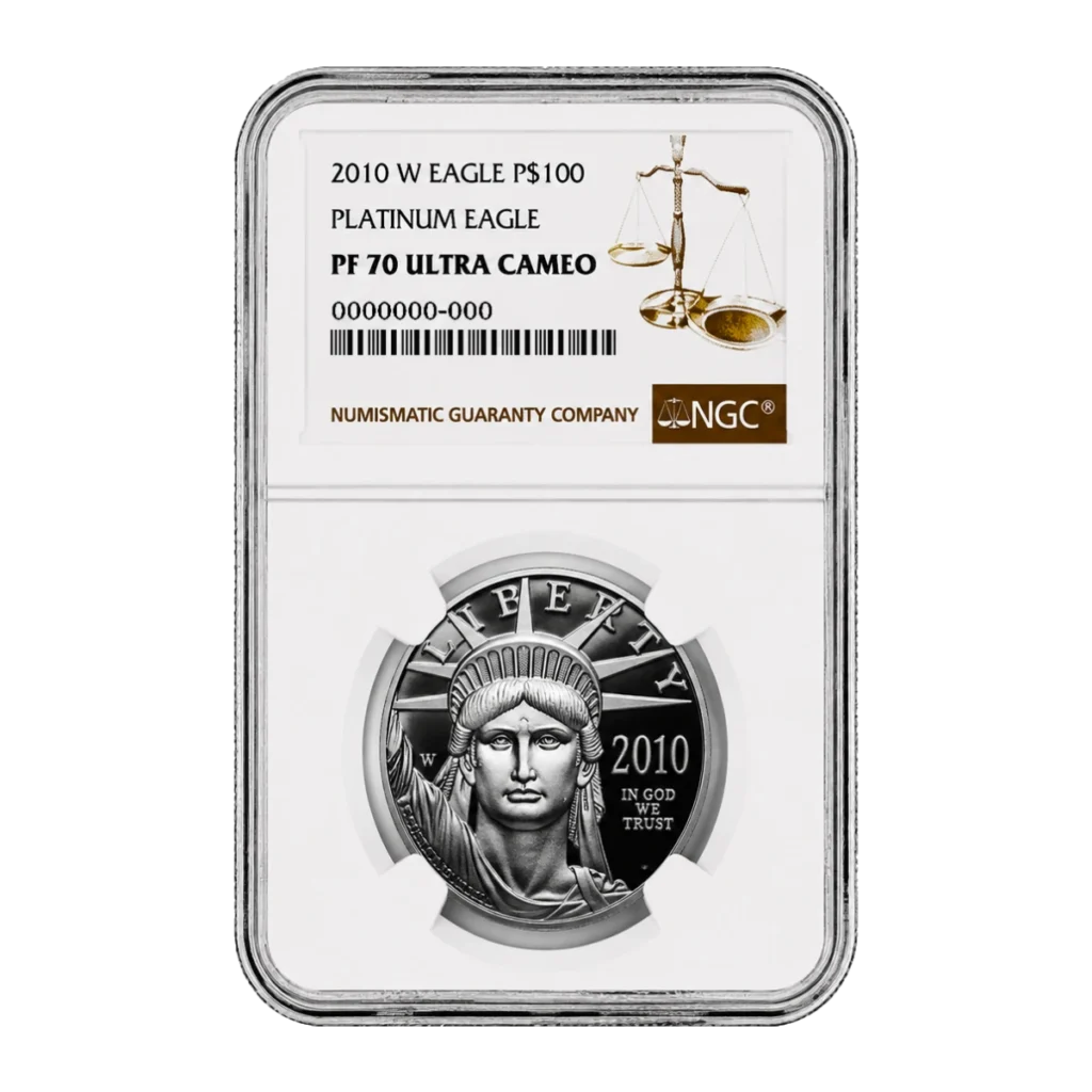 2010 American Eagle One Ounce Platinum Proof Coin — Proof 70 — representative image