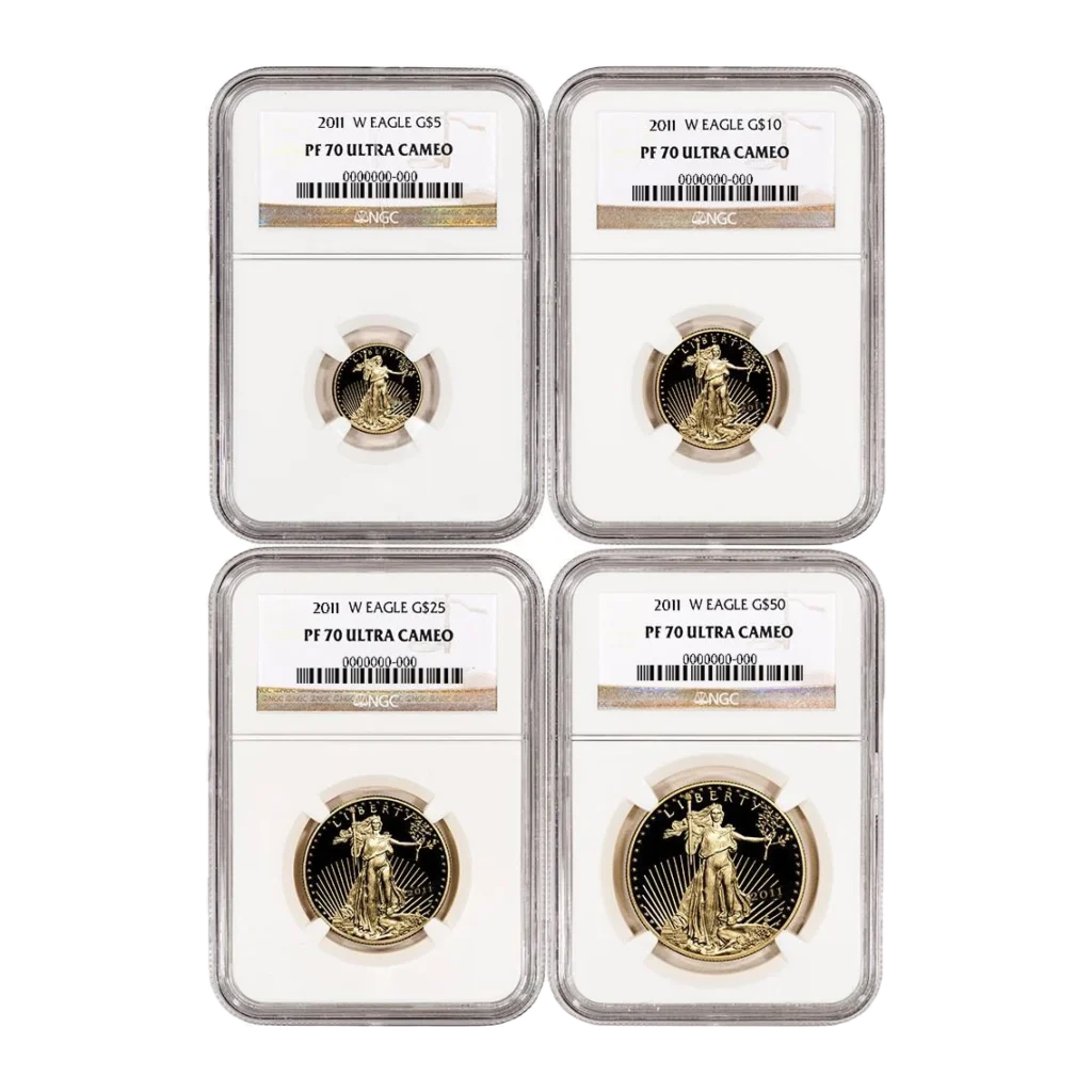 2011 American Eagle Gold Proof Four-Coin Set — Proof 70 — representative image