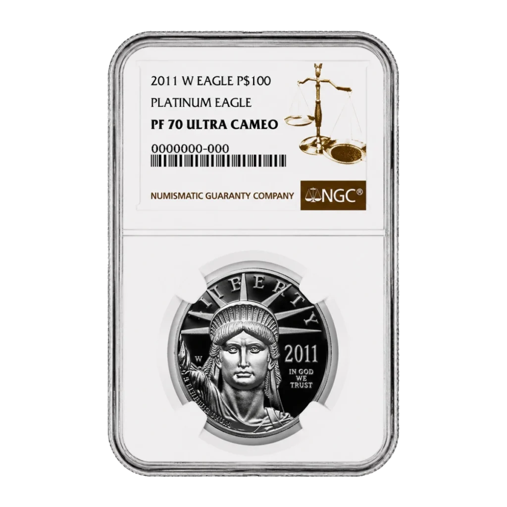 2011 American Eagle One Ounce Platinum Proof Coin — Proof 70 — representative image