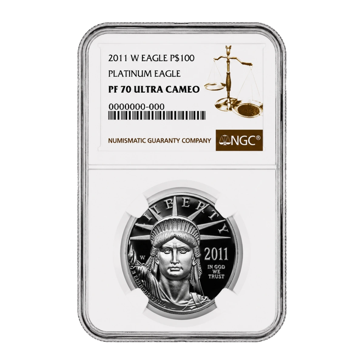 2011 American Eagle One Ounce Platinum Proof Coin — Proof 70 — representative image
