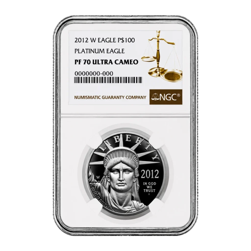 2012 American Eagle One Ounce Platinum Proof Coin — Proof 70 — representative image