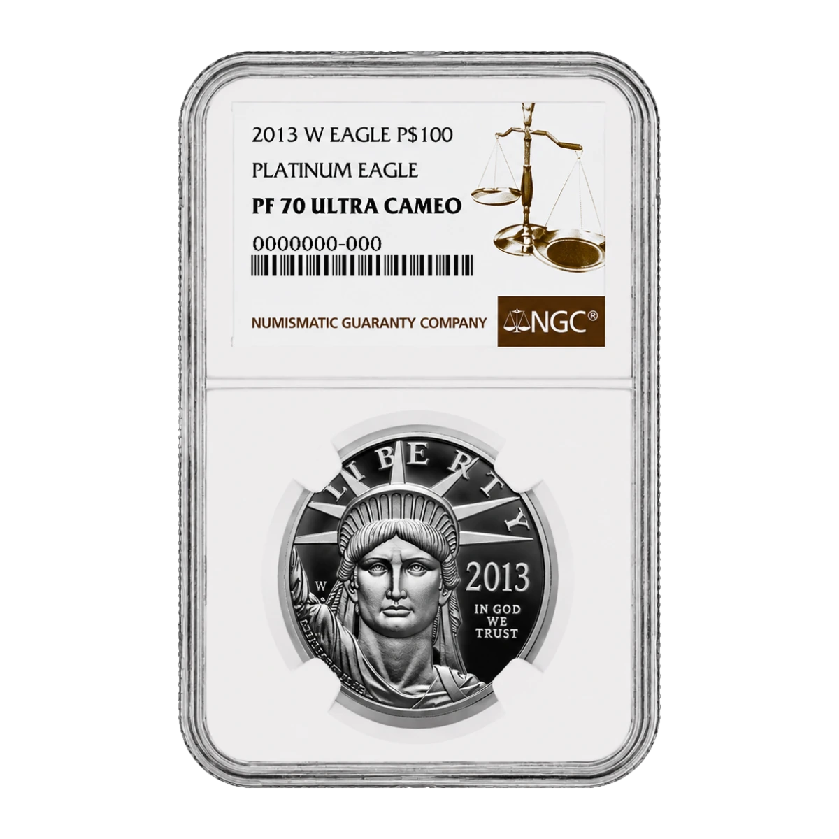 2013 American Eagle One Ounce Platinum Proof Coin — Proof 70 — representative image