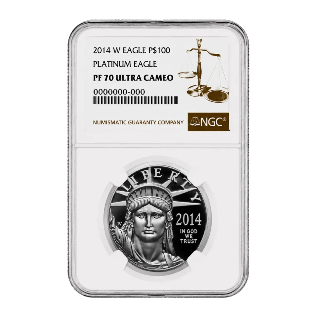 2014 American Eagle One Ounce Platinum Proof Coin — Proof 70 — representative image