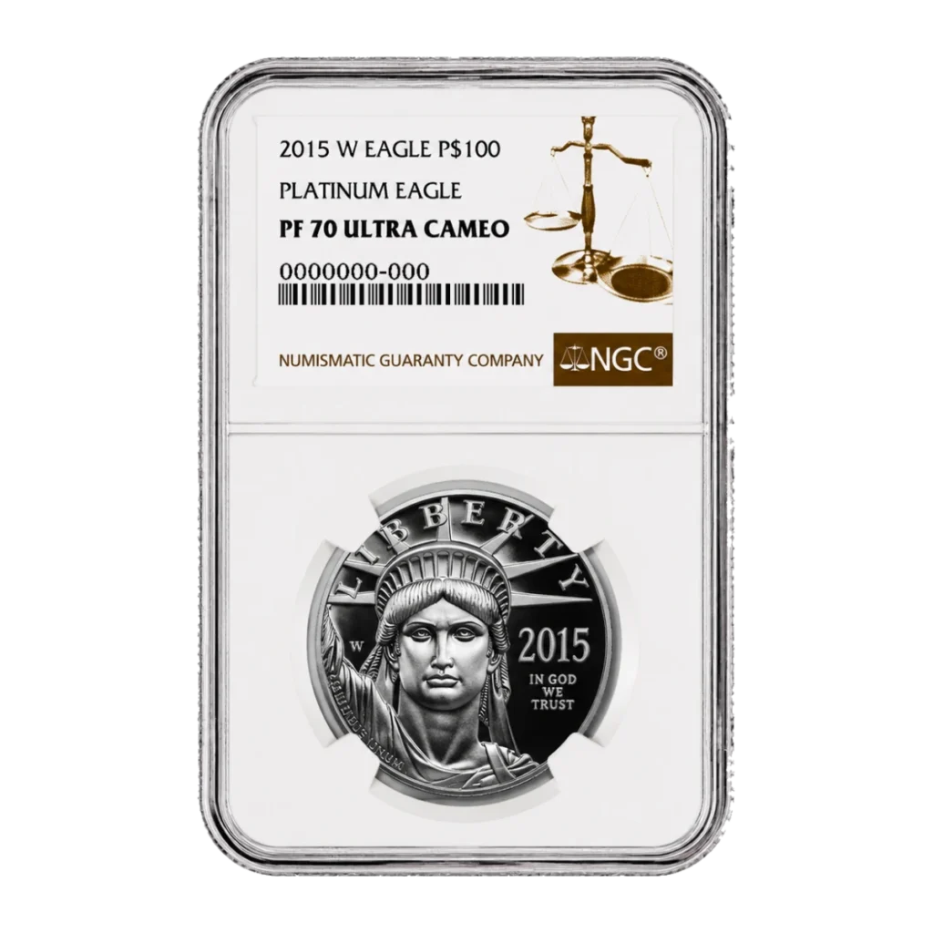 2015 American Eagle One Ounce Platinum Proof Coin — Proof 70 — representative image