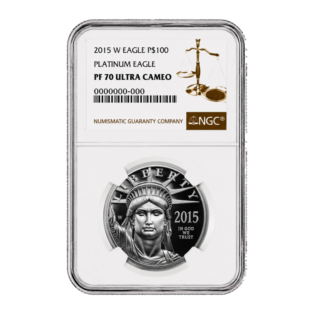2015 American Eagle One Ounce Platinum Proof Coin — Proof 70 — representative image
