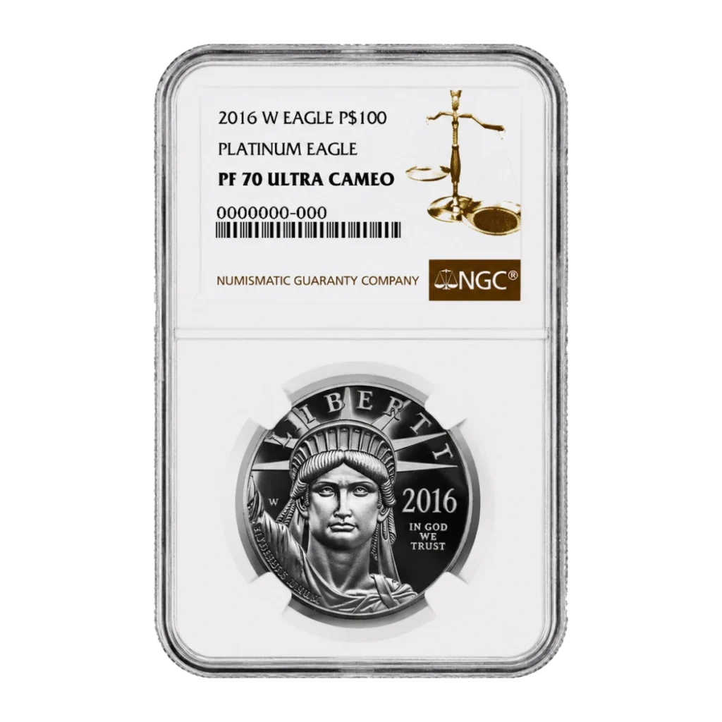 2016 American Eagle One Ounce Platinum Proof Coin — Proof 70 — representative image