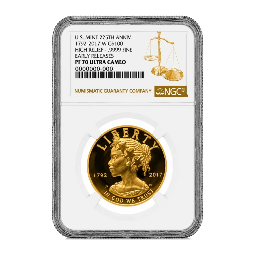 2017 American Liberty High Relief One Ounce Gold Proof Coin — Proof 70 — representative image