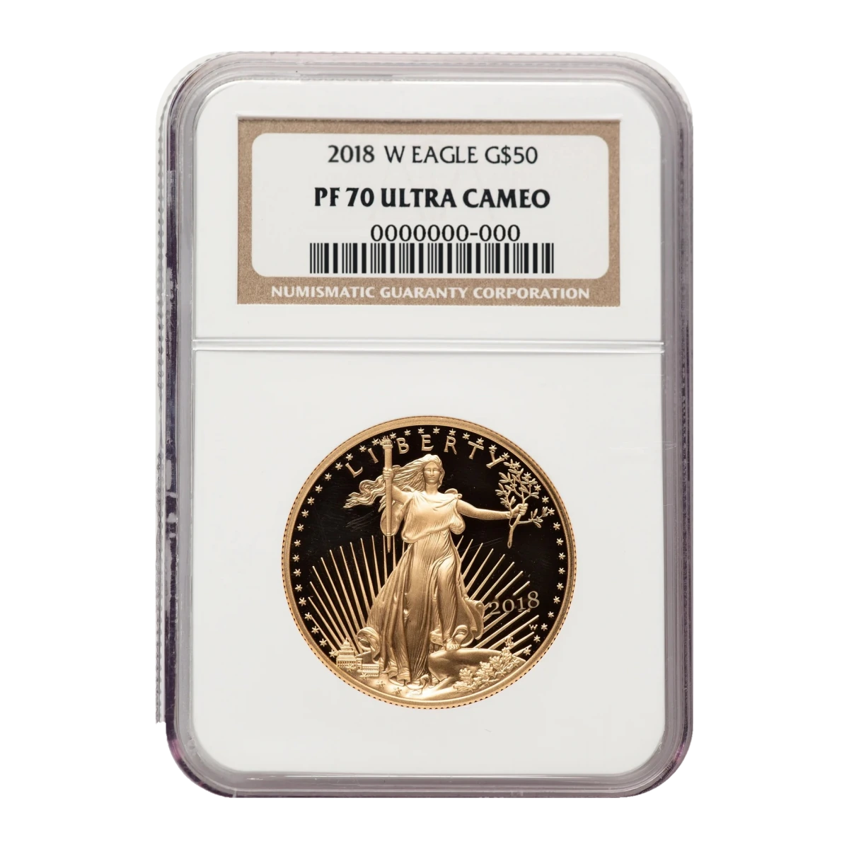 2018 American Eagle One Ounce Gold Proof Coin — Proof 70 — representative image