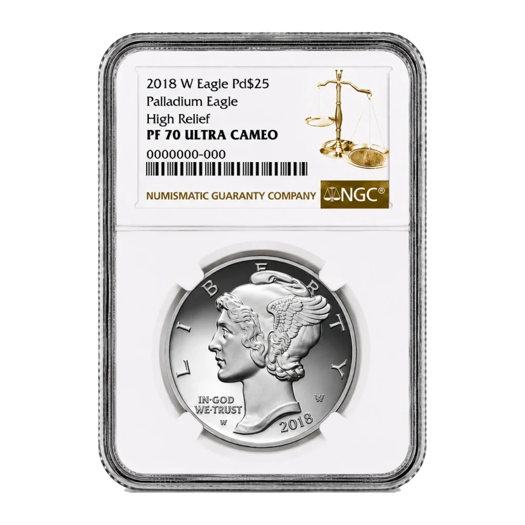 2018 American Eagle One Ounce Palladium Proof Coin — Proof 70 — representative image