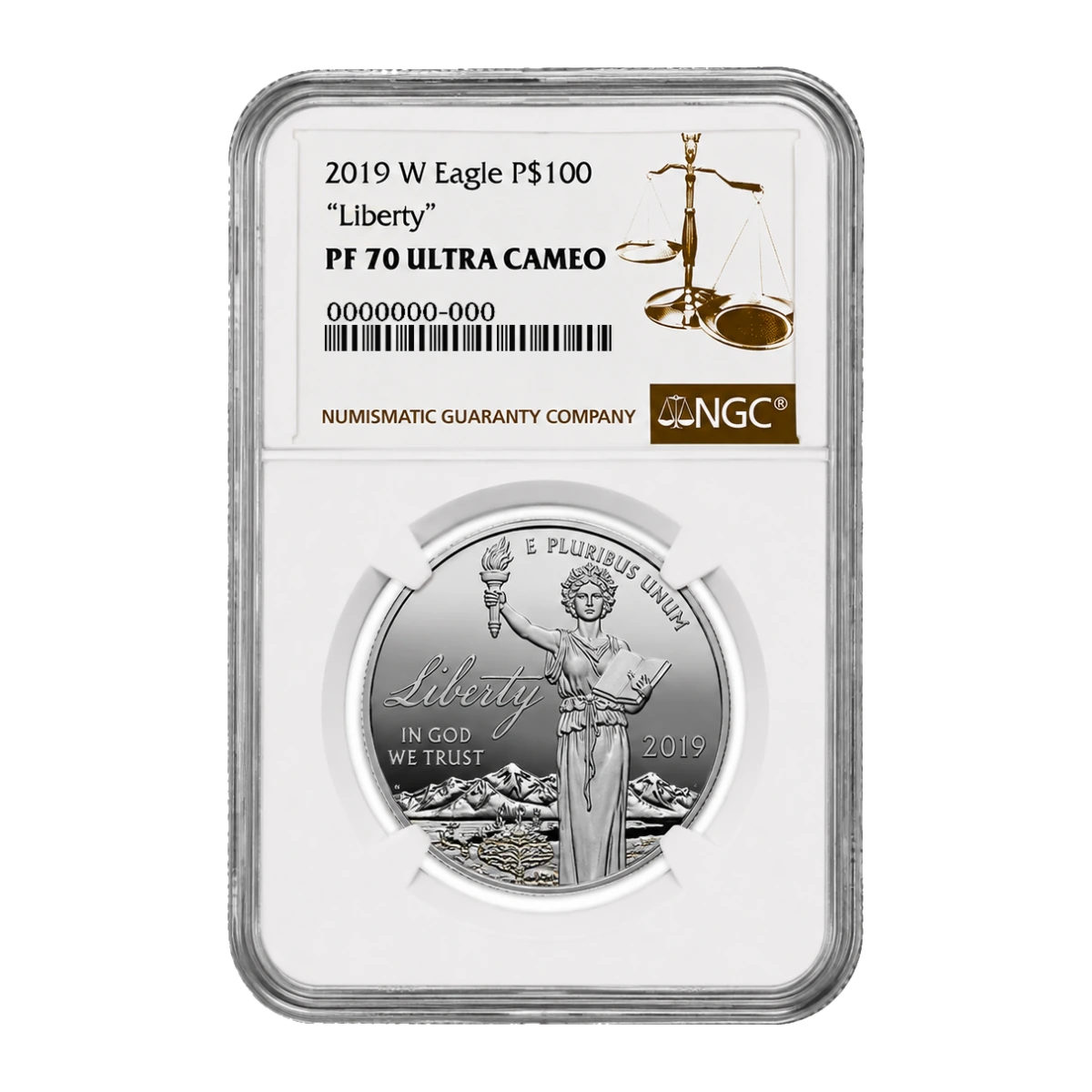 2019 American Eagle One Ounce Platinum Proof Coin — Proof 70 — representative image