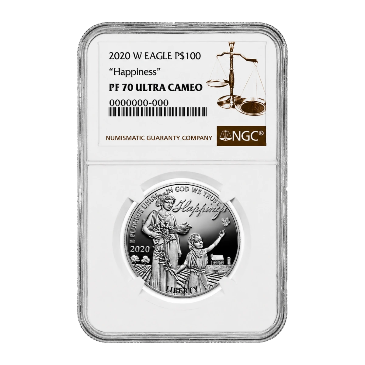 2020 American Eagle One Ounce Platinum Proof Coin — Proof 70 — representative image