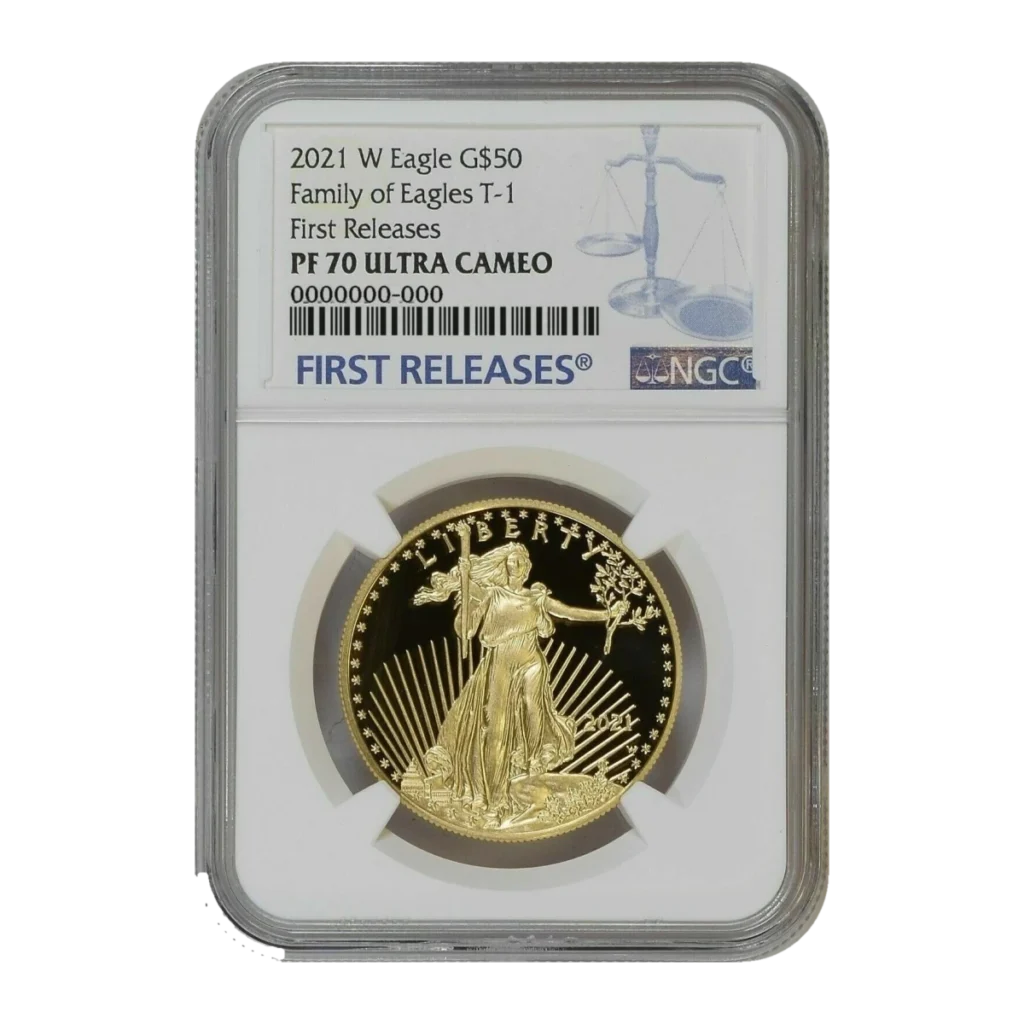 2021 American Eagle One Ounce Gold Proof Coin (Type 1) — Proof 70 — representative image